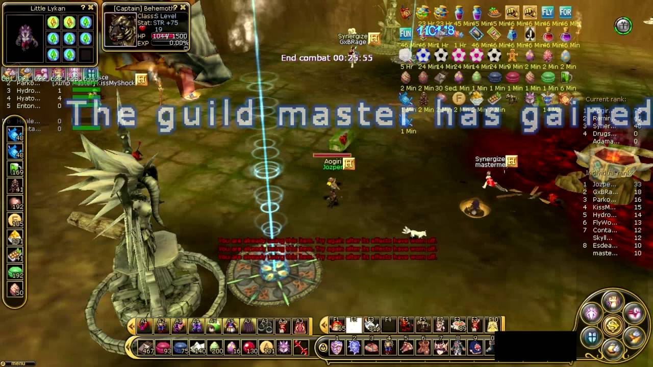 [Flyff v20 Active Siege + New Cloak]Flyff Guild siege Tanuki 2016.08.27 Pov Axeell MVP