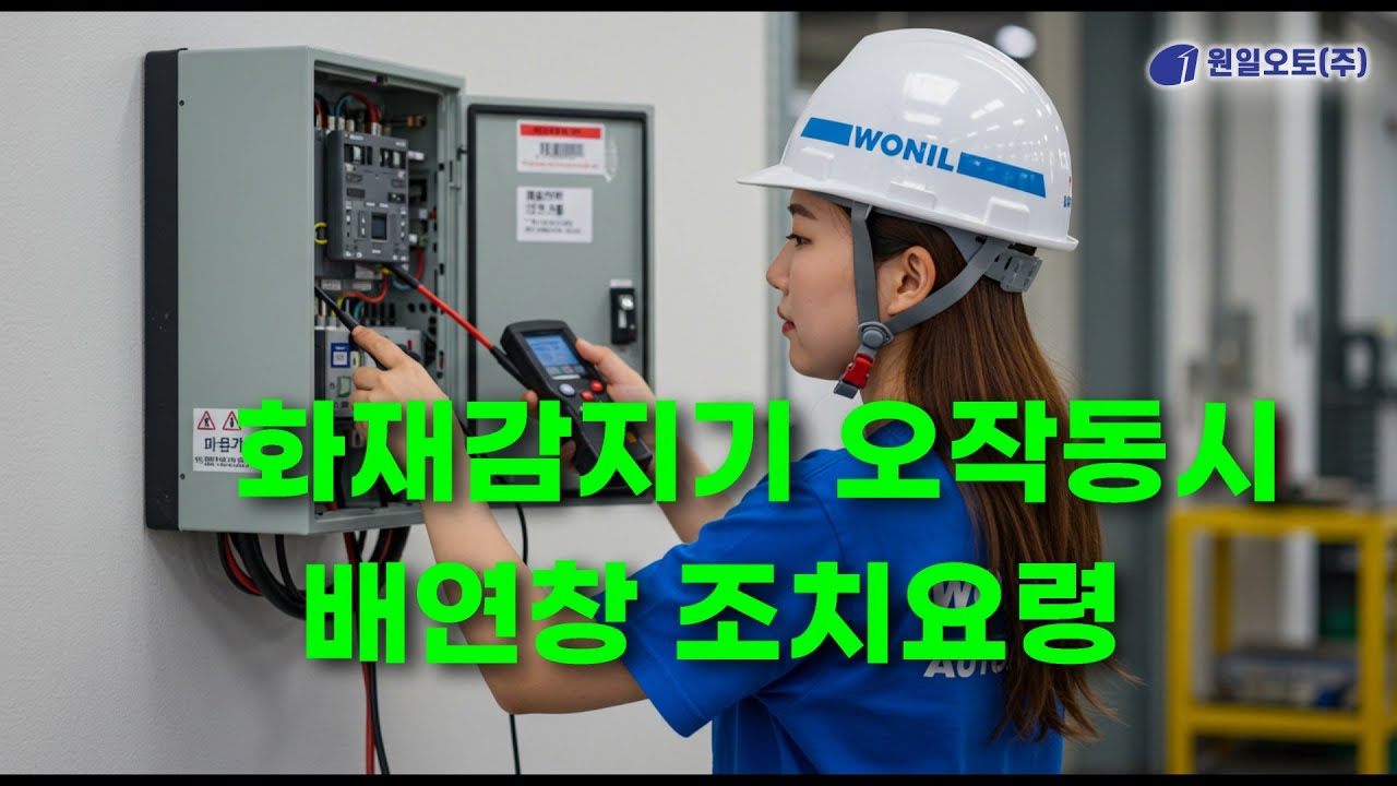 화재감지기 오작동시 배연창 조치요령