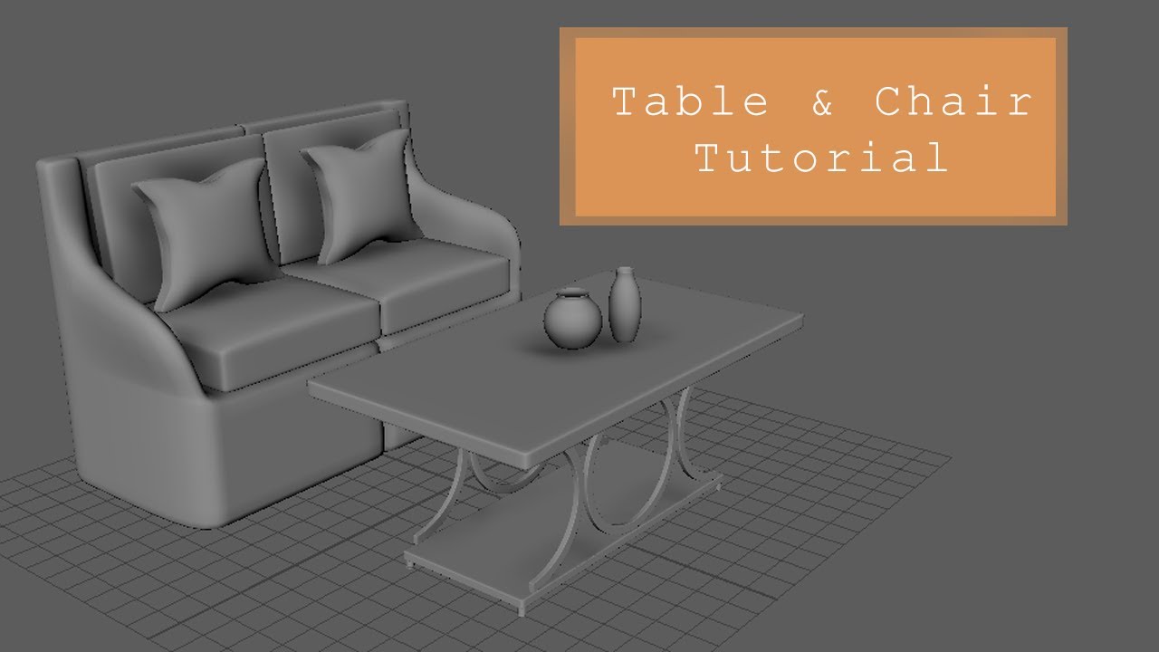 Basic modelling of Table and Chair