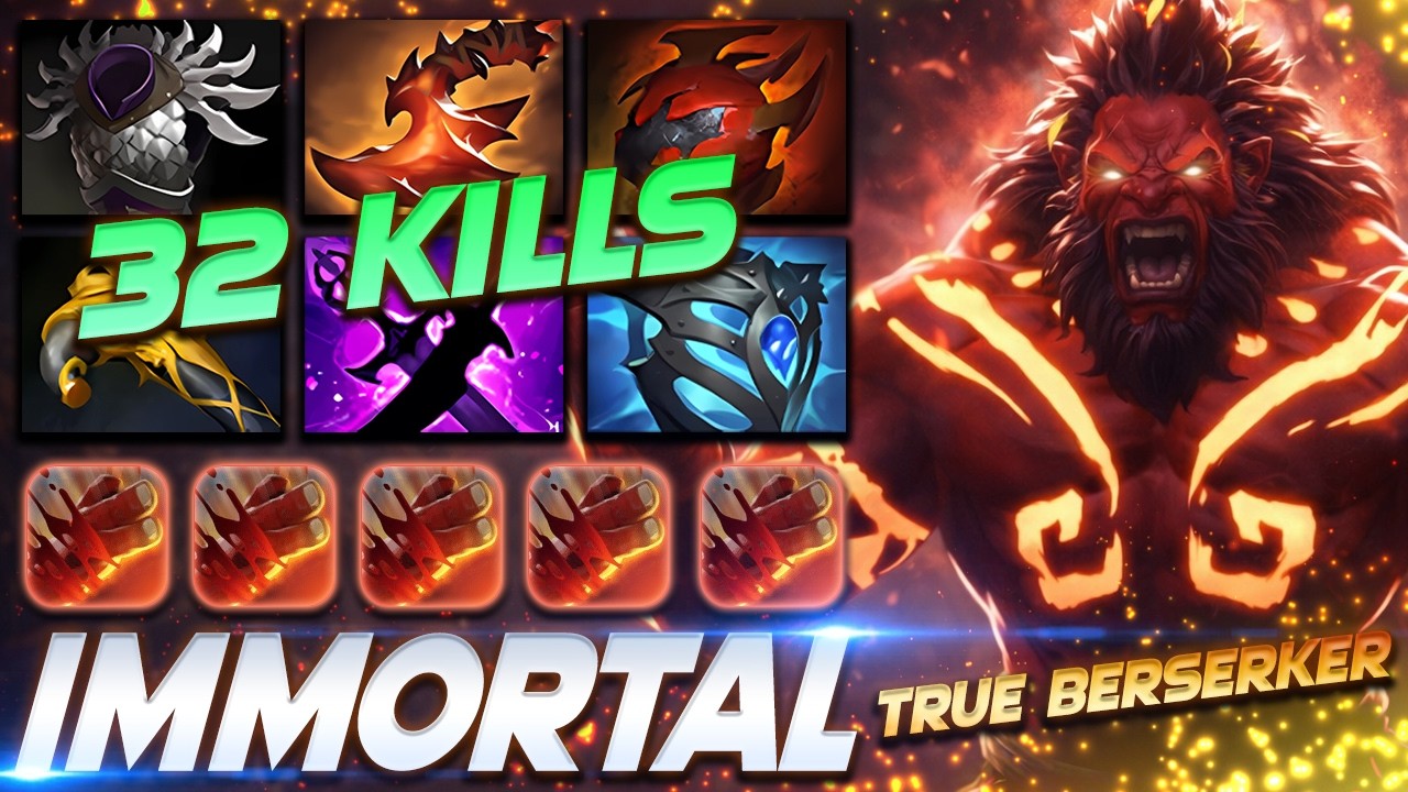 Axe 32 KILLS True Berserker - Dota 2 Pro Gameplay [Watch & Learn]