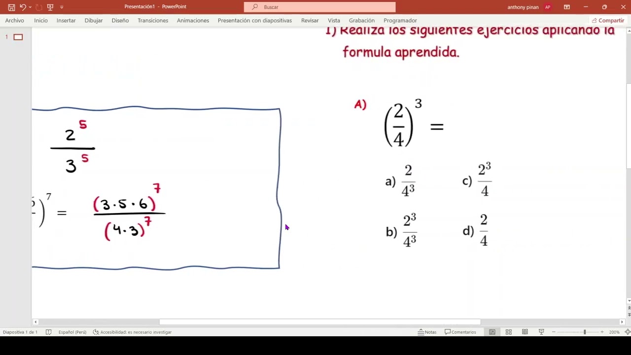 Leyes de exponentes   F 7 mkv