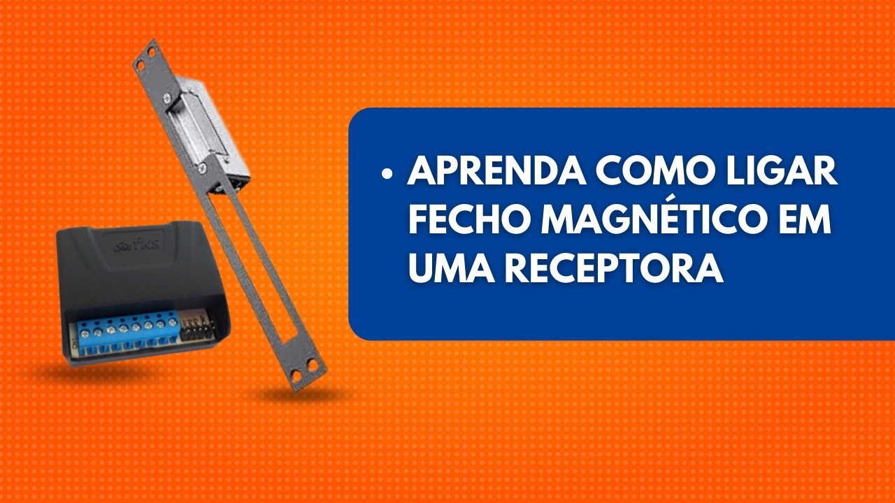 Como Ligar Instalar Fecho Magnético em uma receptora para abrir a porta com um controle remoto
