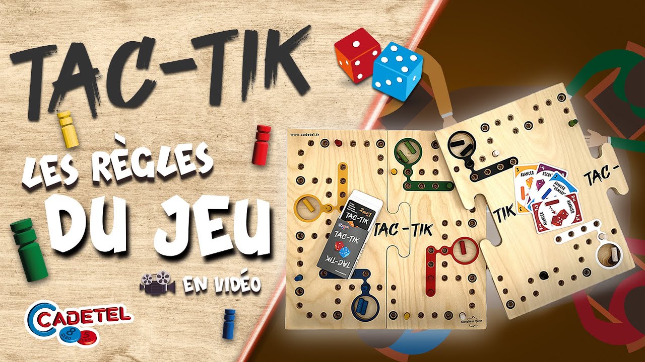 COMMENT JOUER AU JEU DU TAC-TIK ? (LES RÈGLES) 🎲