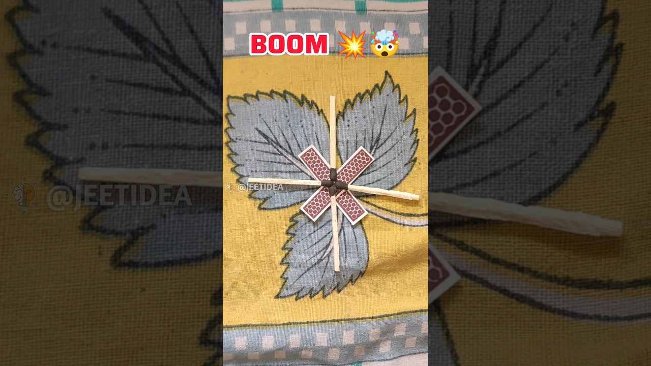 Matchbox Bomb 💣💥 #bomb #homemade #experiment