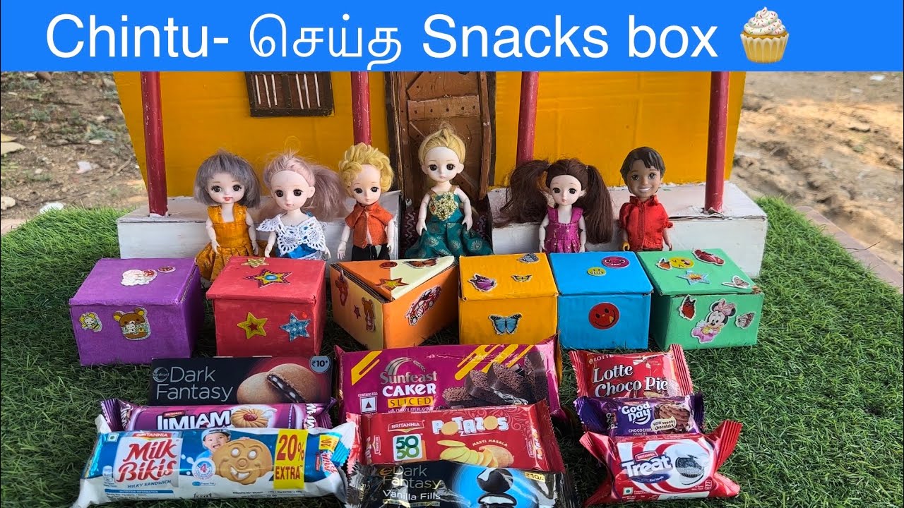 Chintu- செய்த Snacks box#chuttibomma #chintuvideo #diy #classicminifood