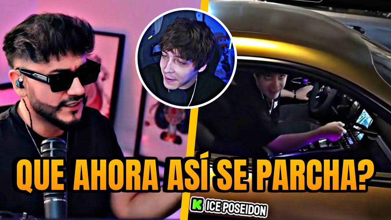 ZEIN VE A MATT PARCHANDO A ICE POSEIDON CON SU PORSCHE