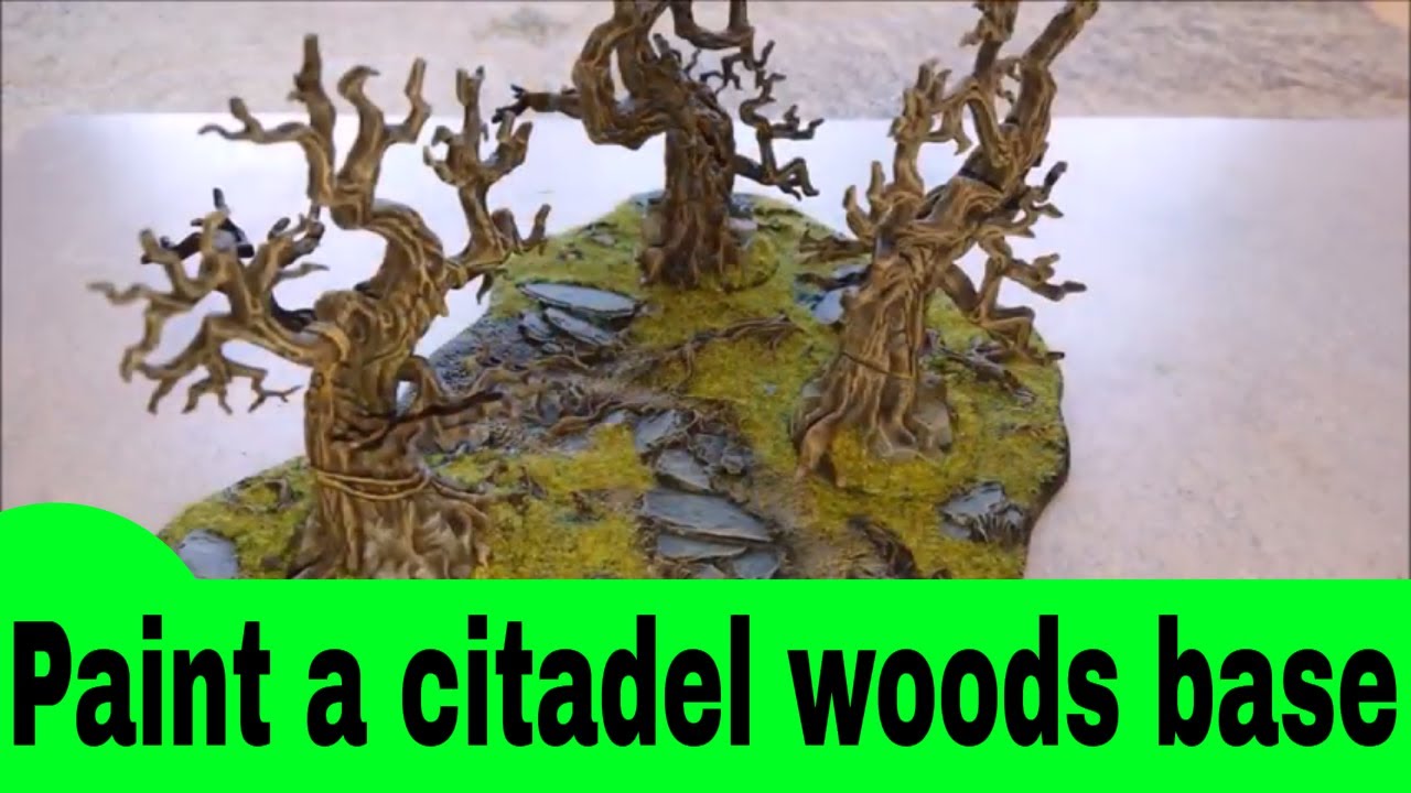 How to paint the citadel woods base plate