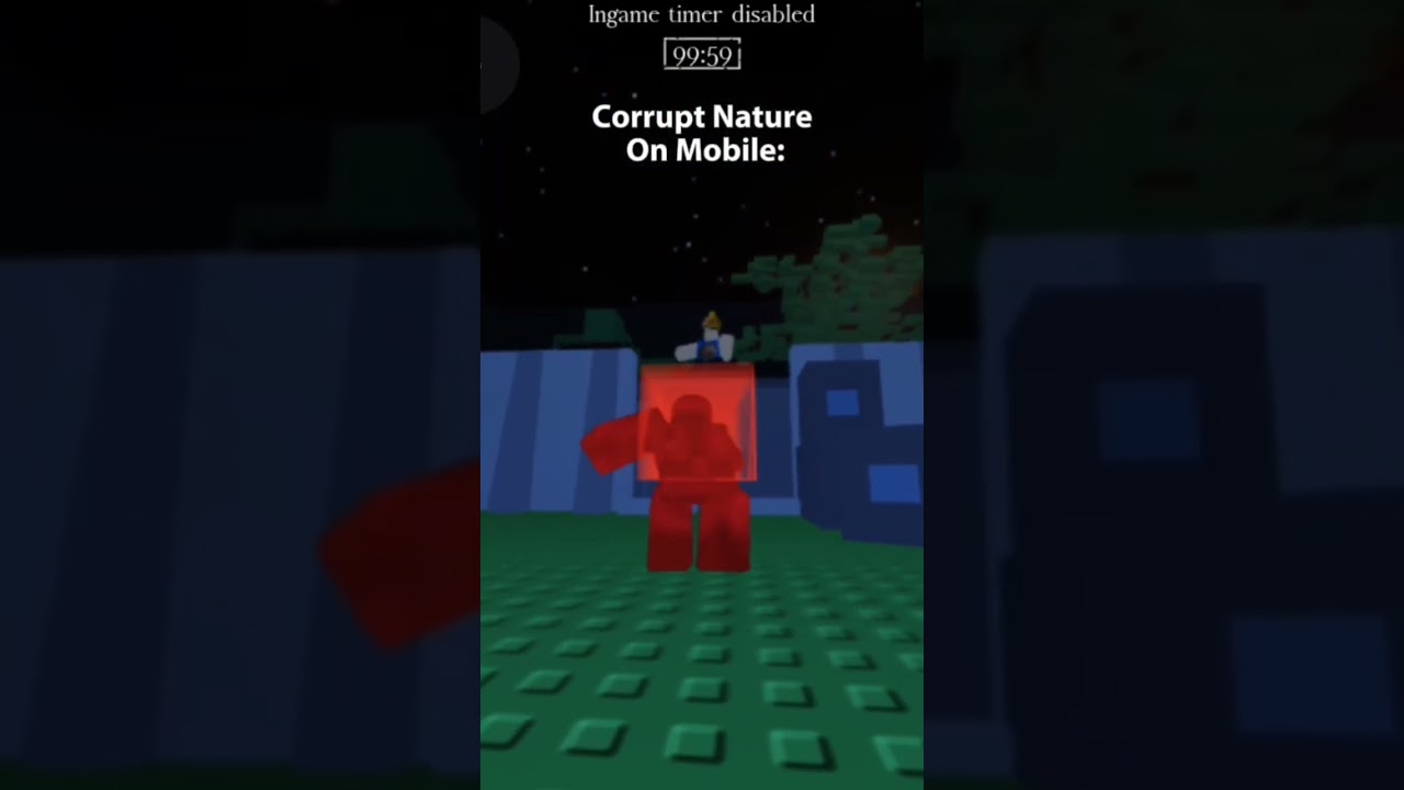 Corrupt Nature on Mobile is Actually Broken 💀 #forsaken #roblox
