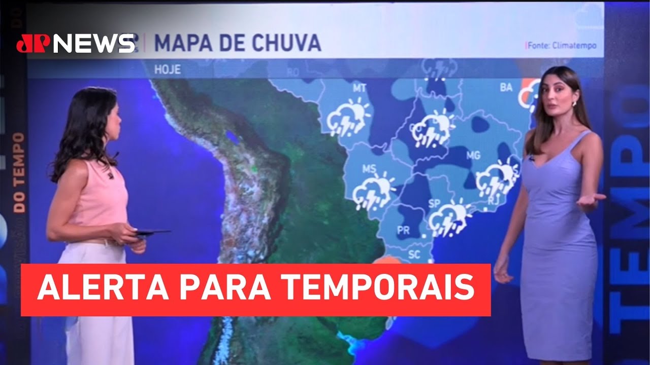Previsão do Tempo: Chuva forte atinge grande parte do Brasil nesta terça (03)
