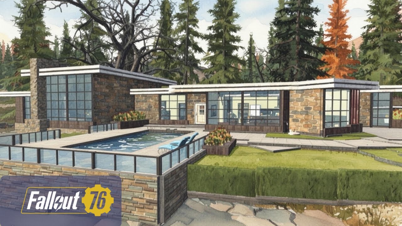 Fallout 76 | How I built my biggest mansion ever! 