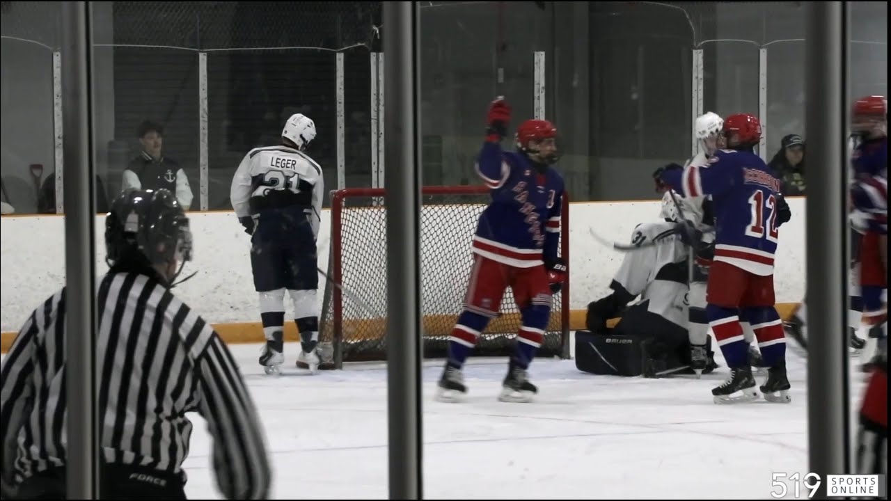 Under 18AA Hockey - Woodstock Jr. Navy Vets vs Kitchener Jr. Rangers