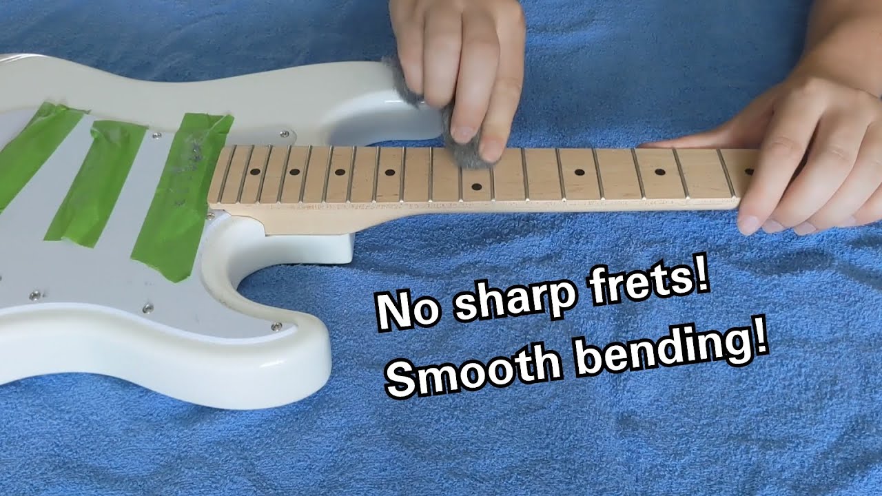 How to fix sharp fret ends and polish rough frets