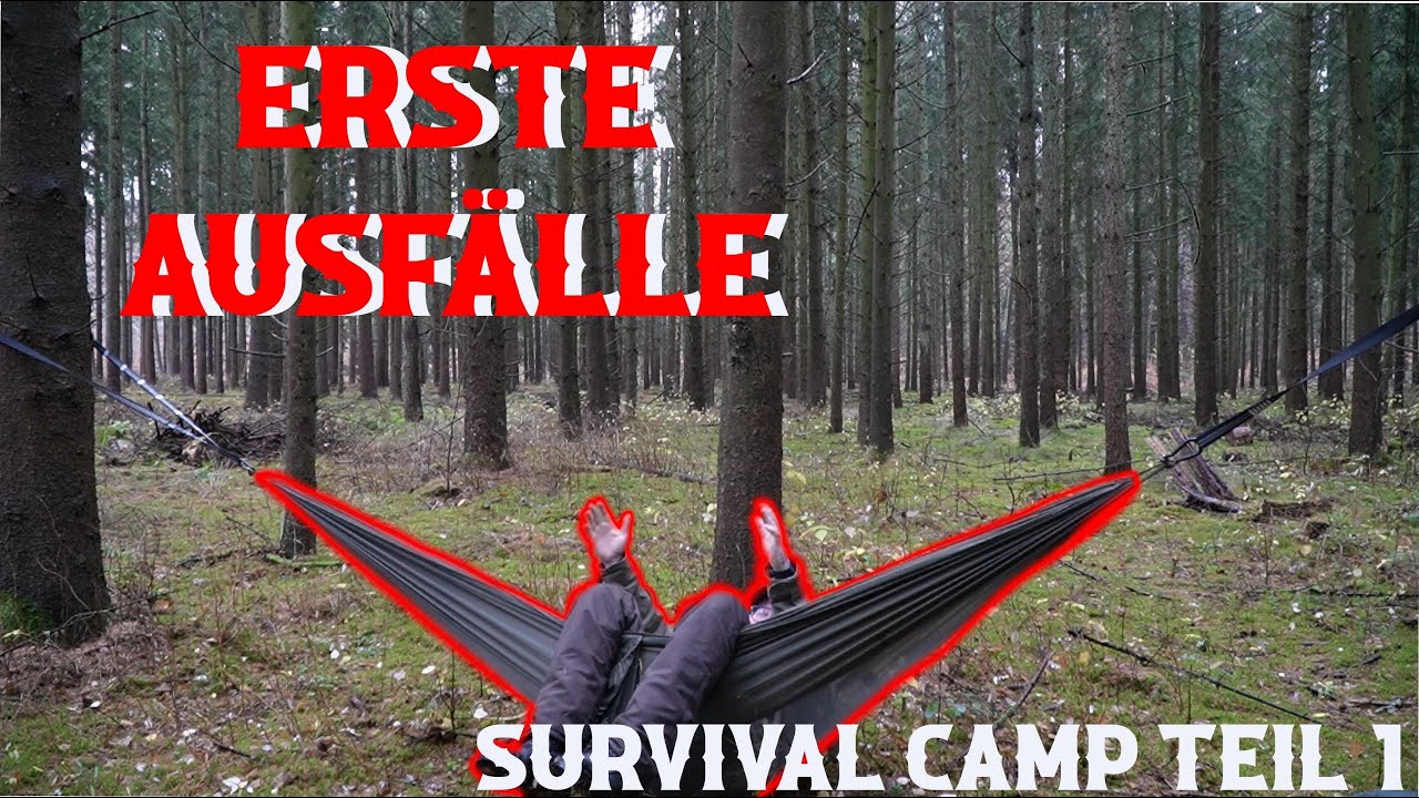 Neuer Wald neues Survival Camp | Folge 1 Hängematten Setup - Shelter Grundriss