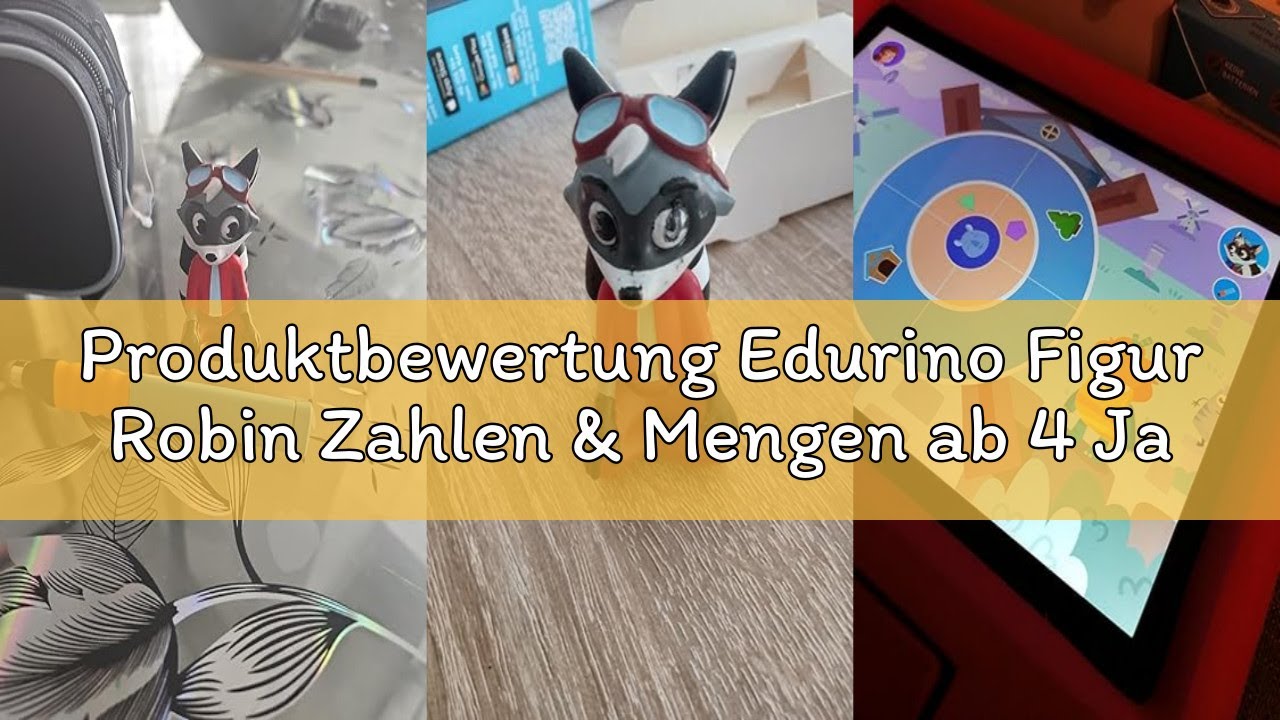 Produktbewertung Edurino Figur Robin Zahlen & Mengen ab 4 Jahren - Stufe 1 inkl. App | Innovatives u