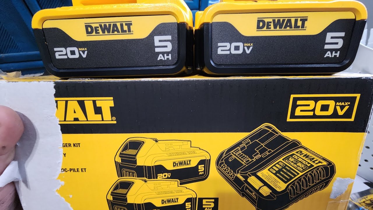 DeWalt 4ah 20v battery vs 5ah 20v battery runtime 
