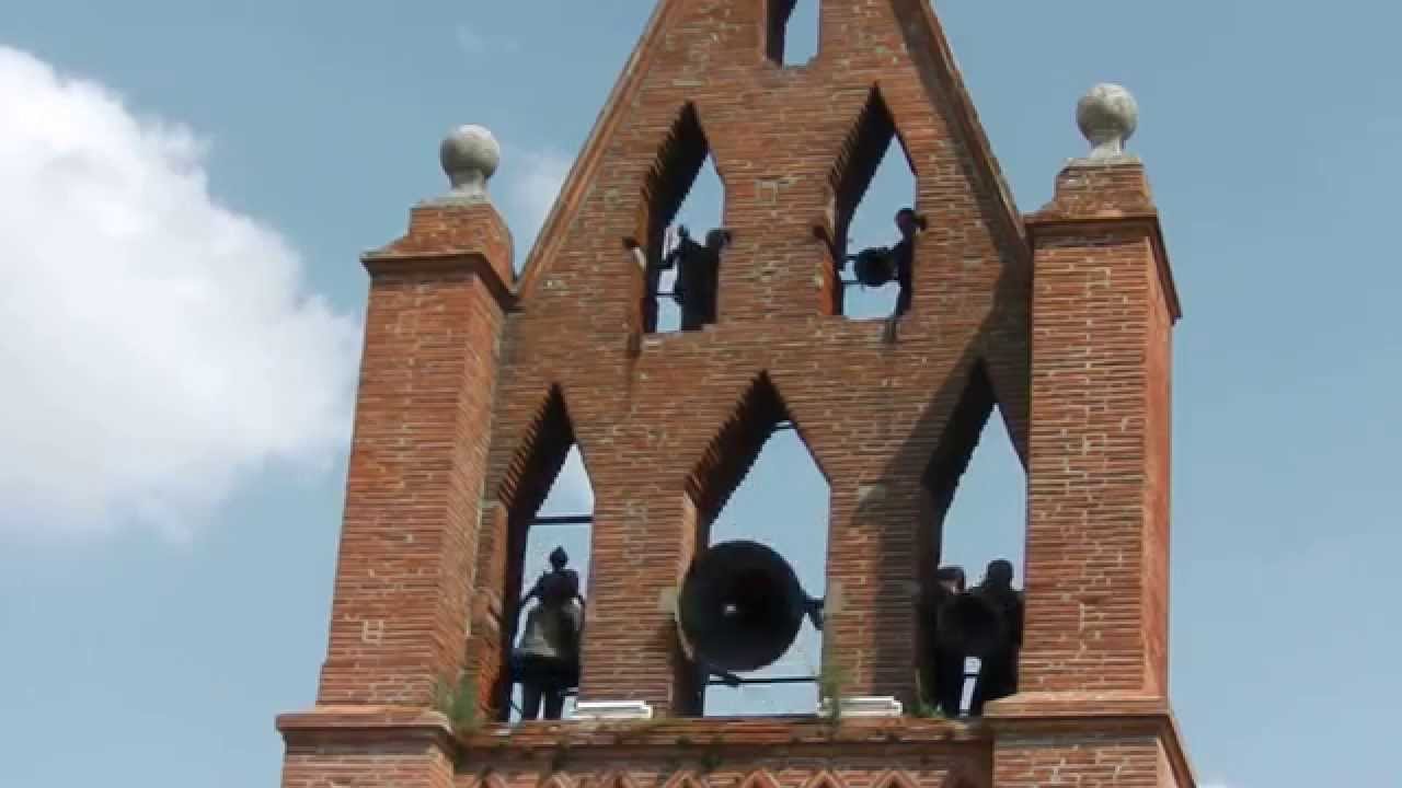 Cloches de l'église Saint-Hilaire de Montclar-Lauragais (volée tournante)