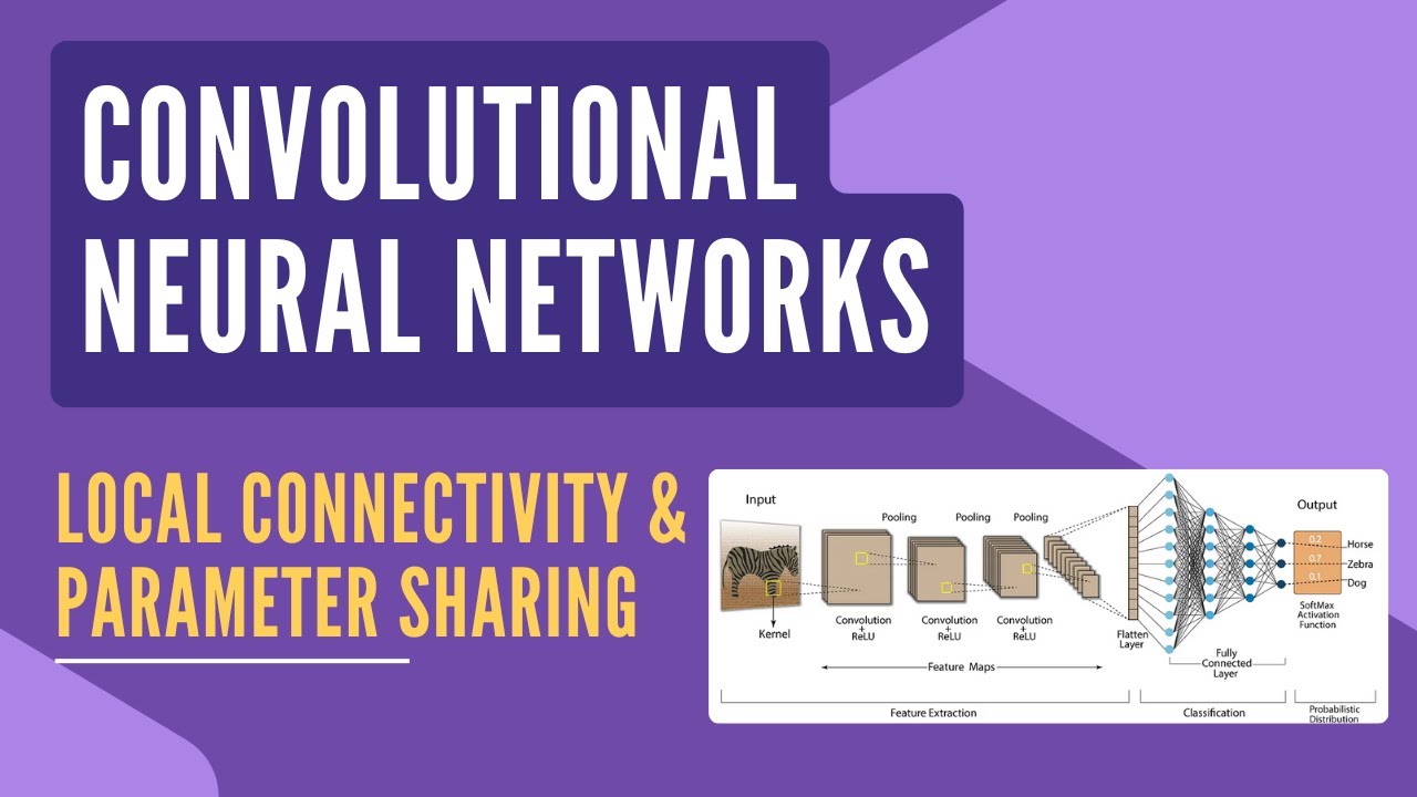 CNN - Local Connectivity & Parameter Sharing | Why CNNs are efficient?
