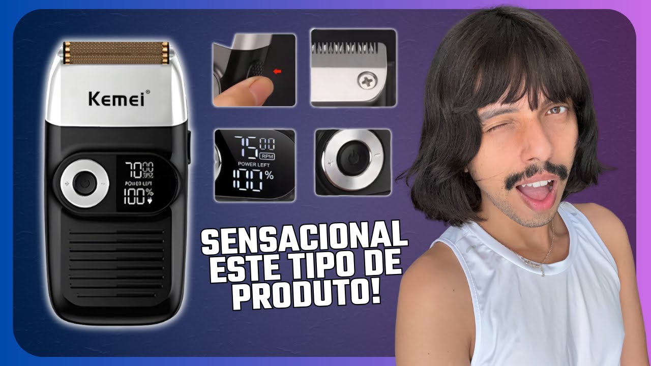 Barbeador Elétrico Kemei Km-2026 Maquina Shaver | EU AMEI ESTE PRODUTO!