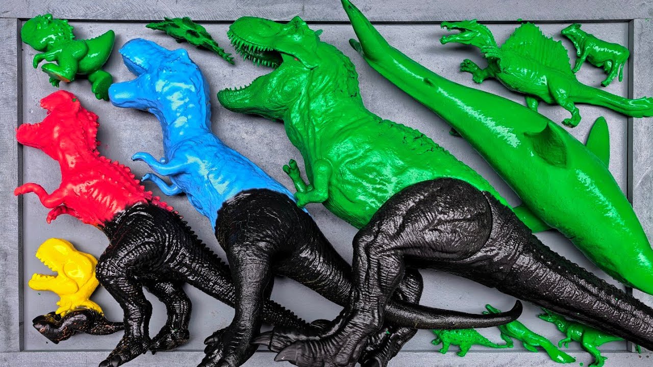 Dinosaurus Jurassic World Dominion: T-rex, Brachiosaurus, Catnap, King Kong, Godzilla, Skibidi