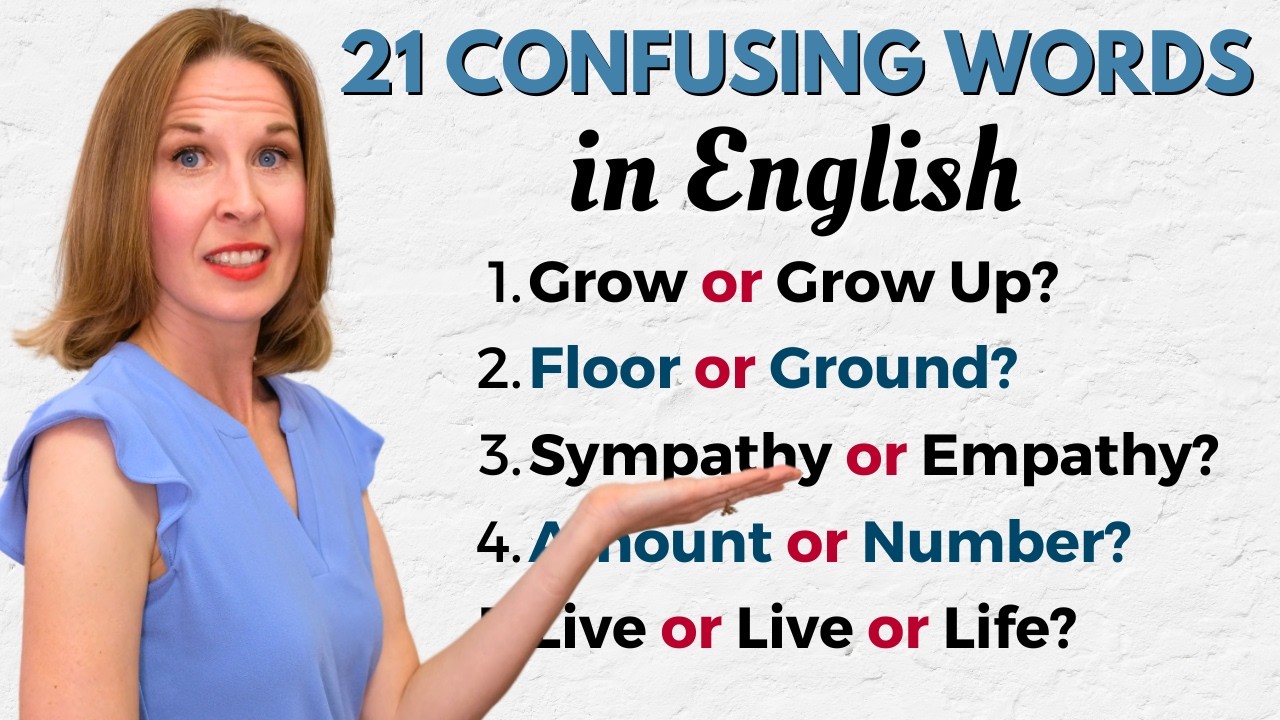 21 Confusing English Words | English Vocabulary