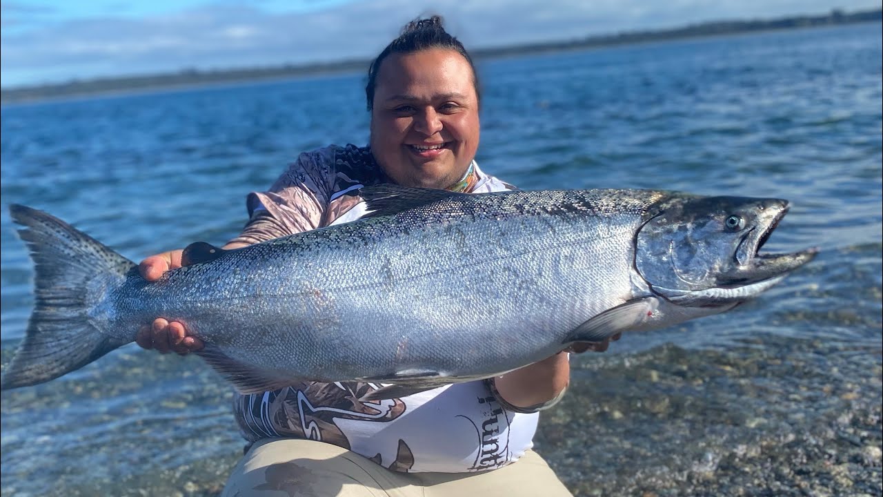 Pescando mi récord personal Chinook sur de chile