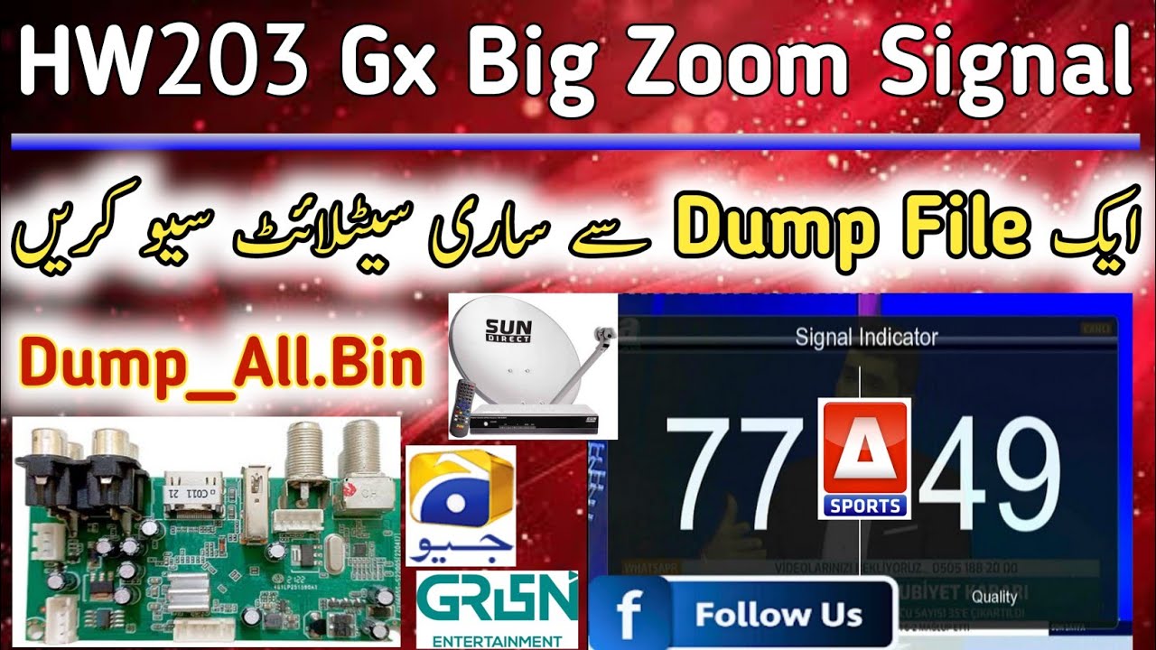 Gx6605s Zoom Signal Software | Gx6605s Dump File All Chanel Save | Gx6605s New Software |Farhan Dish