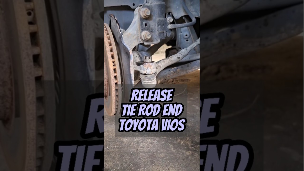 RELEASE TIE ROD END #toyotavios #vioslimogen2 #tierod #tierodend #remove #automobile #mechanic