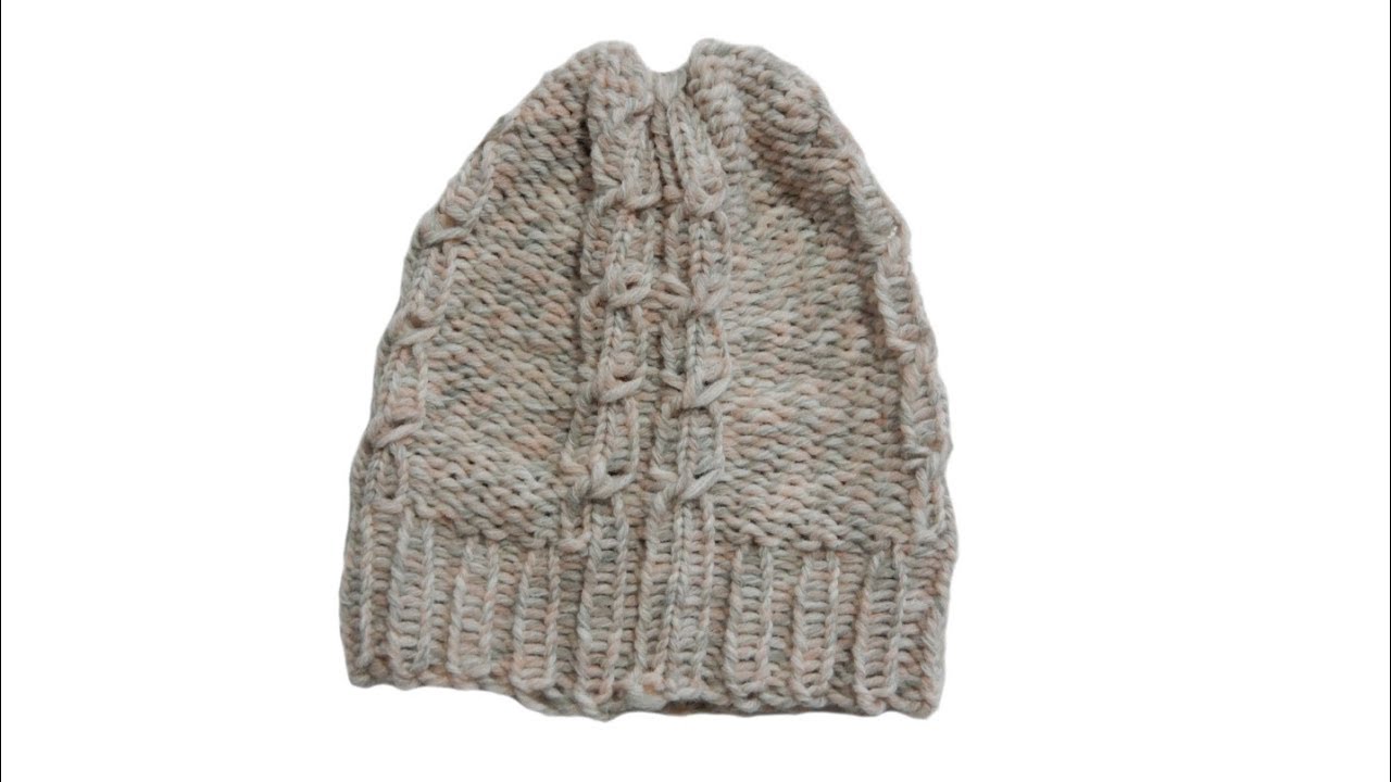 Tricotin - Bonnet à torsades I Loom Knitting