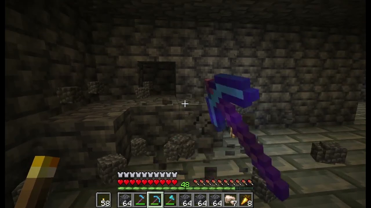 Trying to digg it out, just becouse I want to (Minecraft) (Part 135) (No talking)