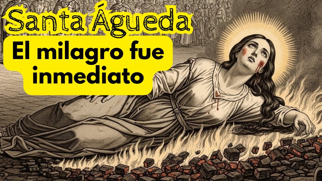 La mujer que fue arrojada al fuego… y salvó una ciudad entera — Santa Águeda