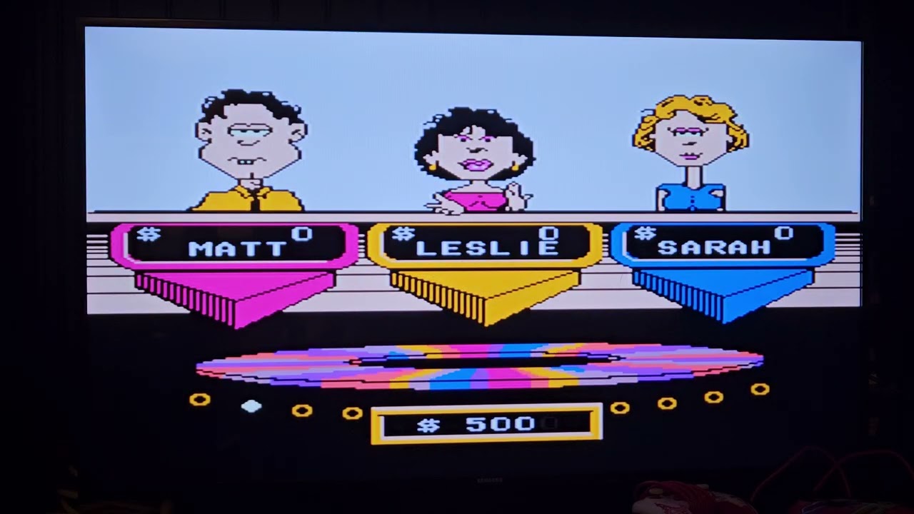I play as Matt K on Wheel of Fortune Featuring Vanna White for the NES