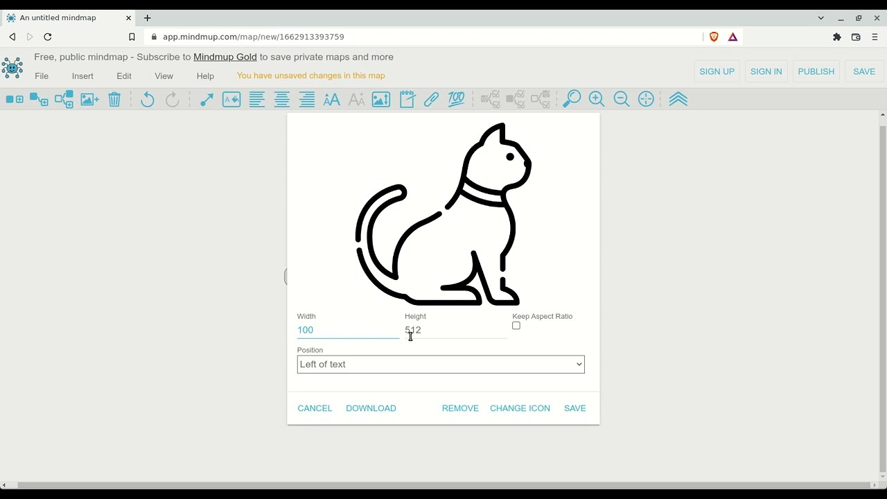 Creating a Mind Map on mindmup.com