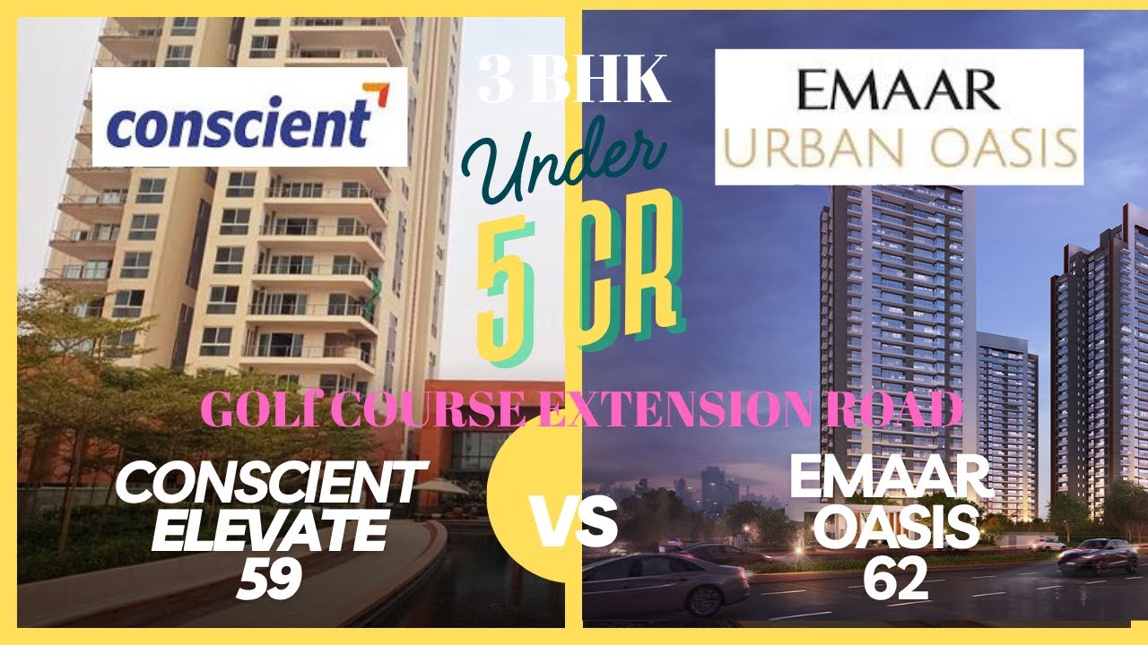 🎯 Conscient Elevate vs Emaar Urban Oasis | Sector 59 vs Sector 62 | Gurgaon Real Estate Investment