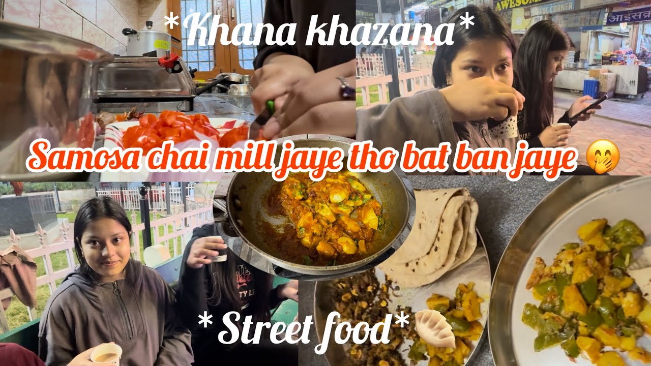 Let’s explore some street food😍🥟🍛||ghar ka khana is the best 😋|| if you are a chai lover comment 🤎