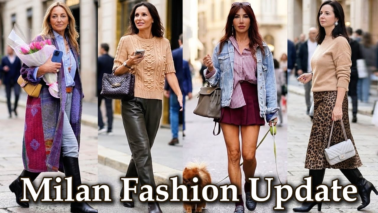 🍂  How Italians Dress in Fall: Milan October Street Style & Luxury Outfits 🇮🇹