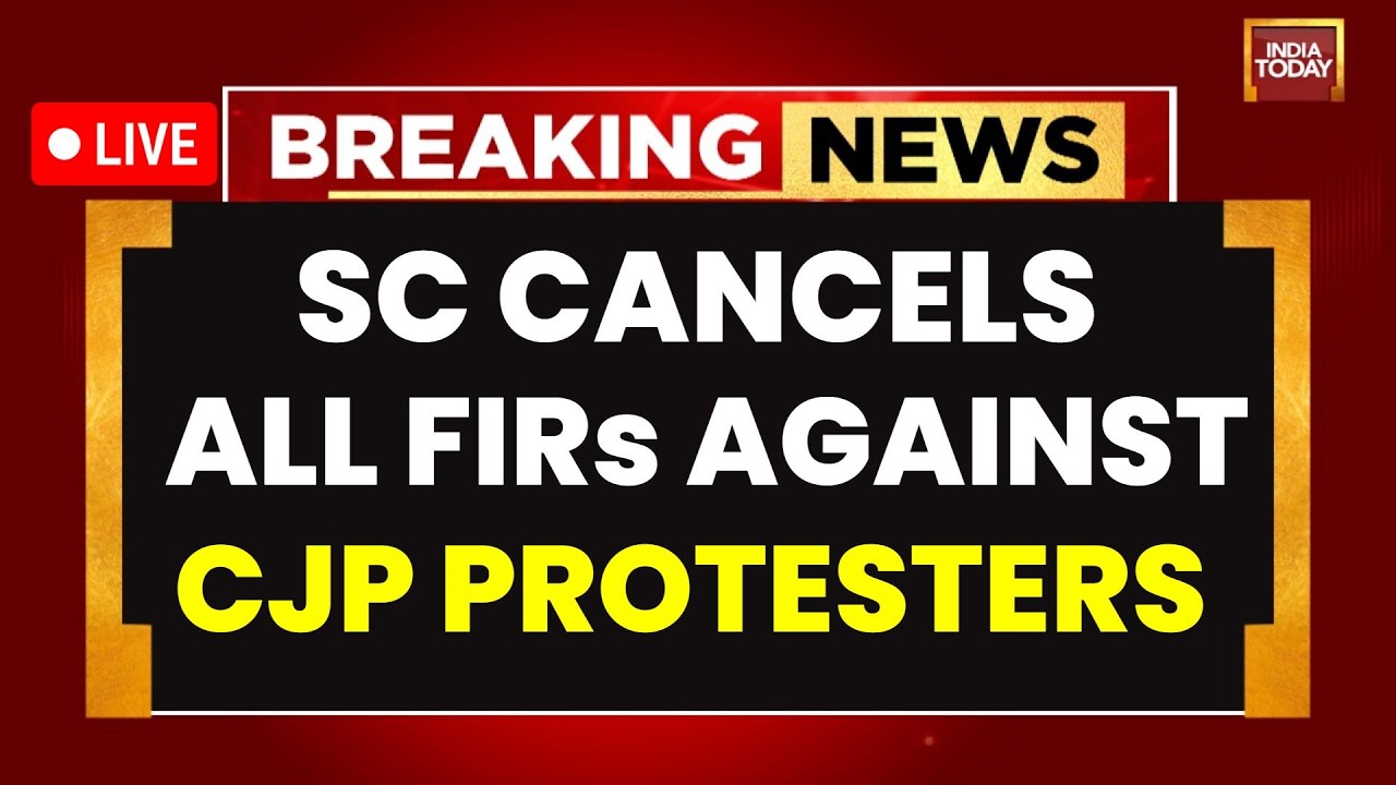India Today LIVE: CJP Cancels September 5 Protest After SC Quashes All FIRs Against Protesters