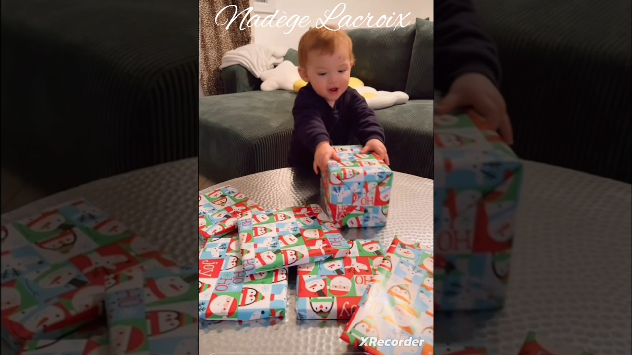 Nad&egrave;ge Lacroix 1er sapin de No&euml;l pour son fils 😍😇