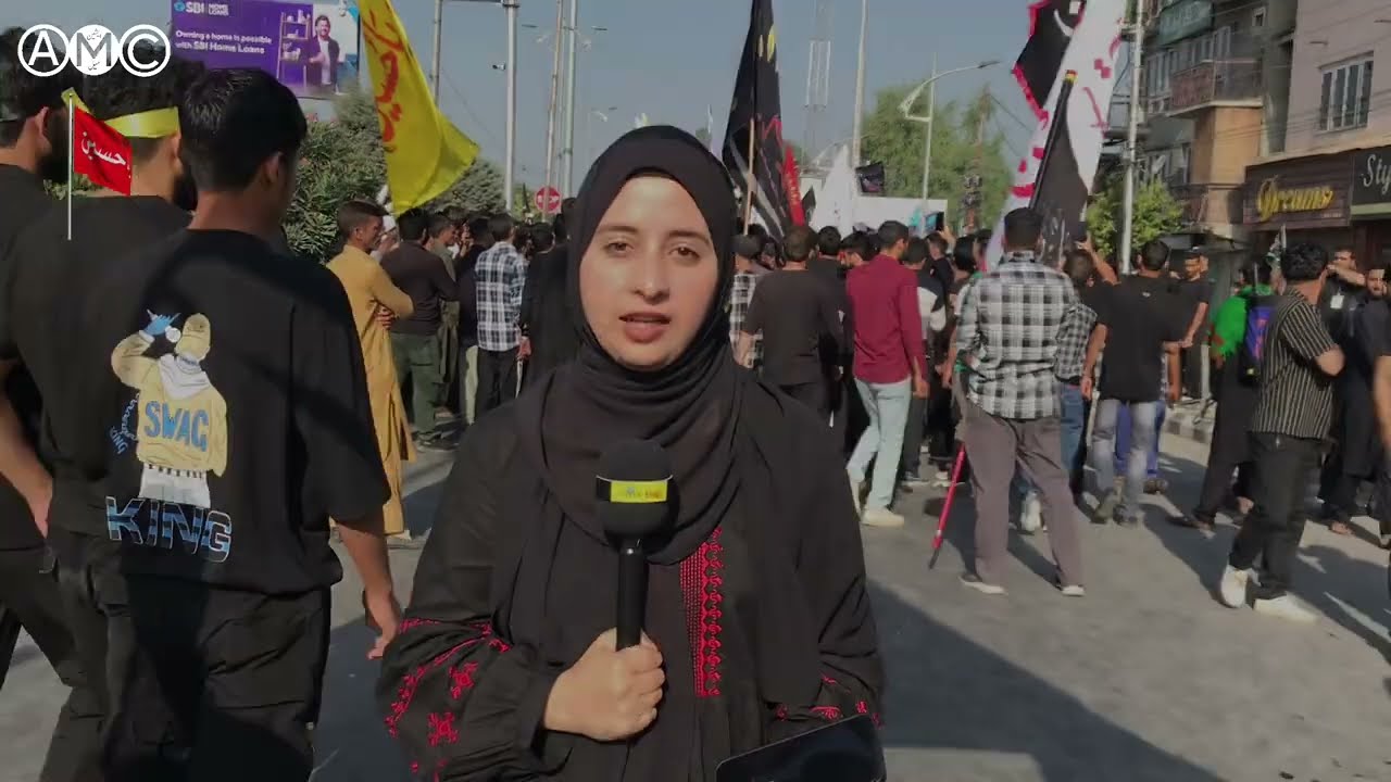 8th Muharram Procession On Traditional Routes In Lal Chowk Srinagar || AMC