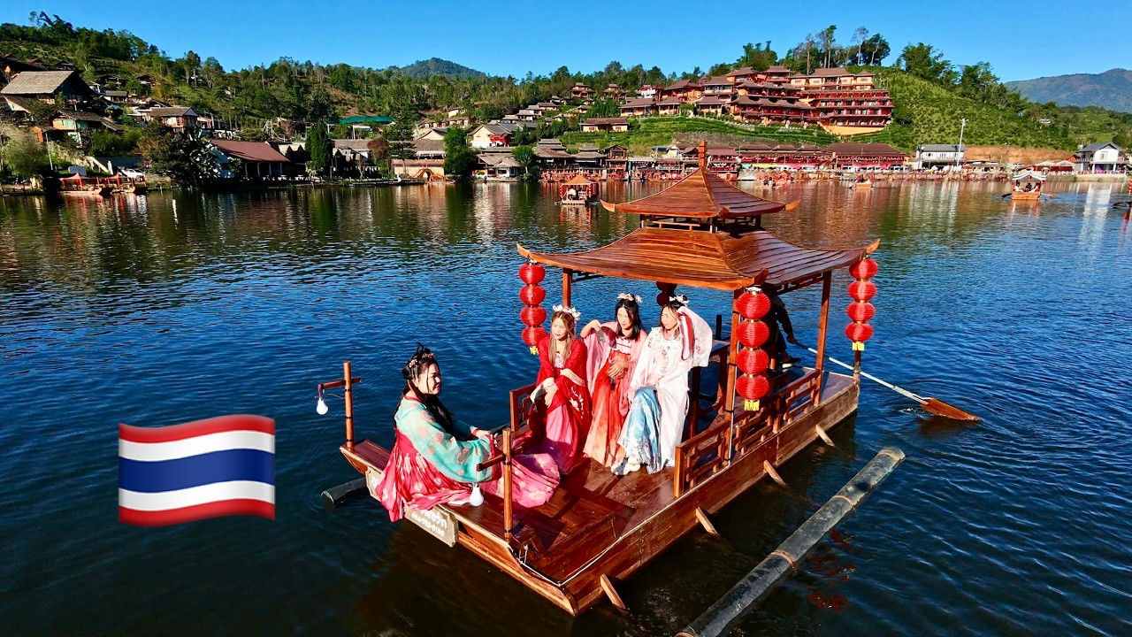 Floating in lake stillness at Ban Rak Thai, Mae Hong Son, Thailand 🇹🇭 +Music
