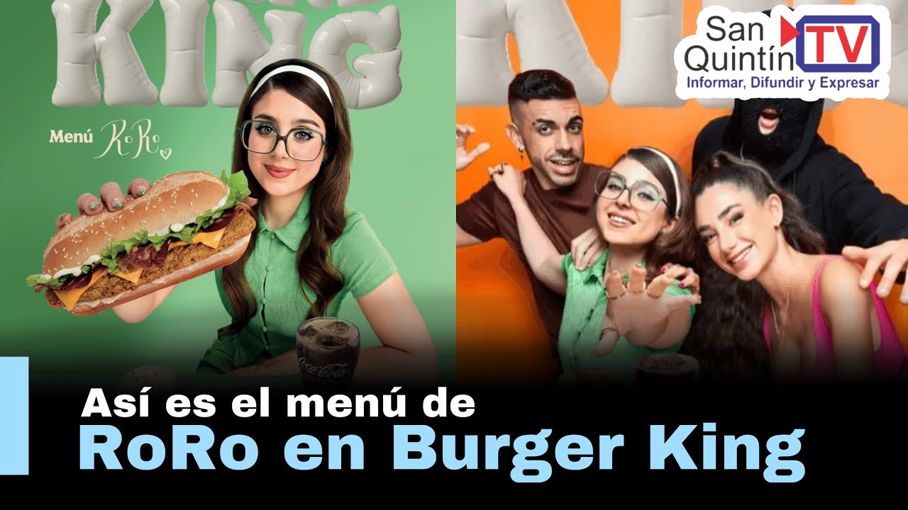 RoRo lanza su propio men&uacute; en Burger King