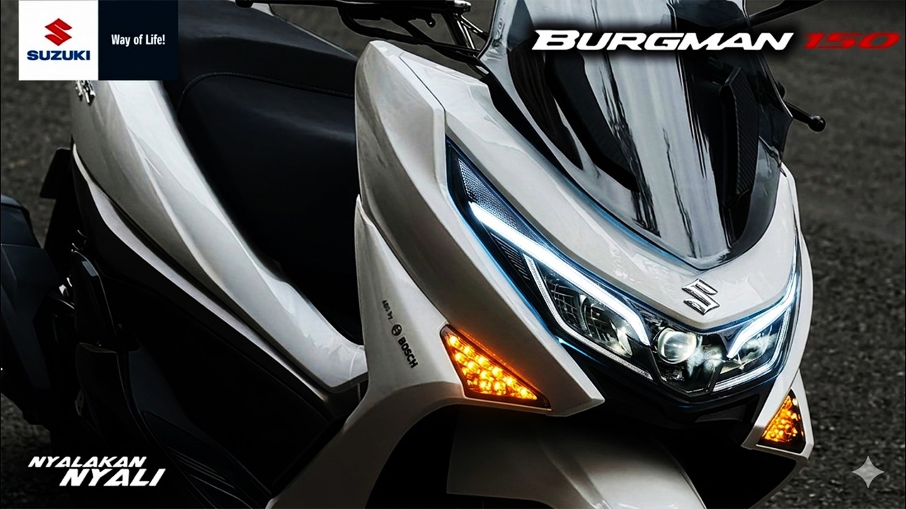 SKUTIK MAXI SUZUKI TERBARU 🔥 ALL NEW SUZUKI BURGMAN 150 MELUNCUR UNTUK LAWAN YAMAHA NMAX TURBO