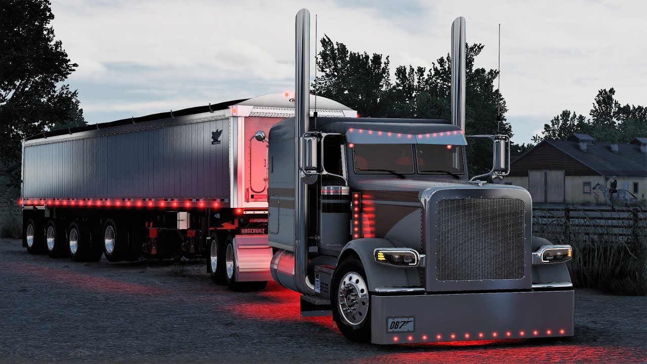 BEST Wheel mod + Updated dump trailer + Flat top Peterbilt | American Truck Simulator | Logitech G27