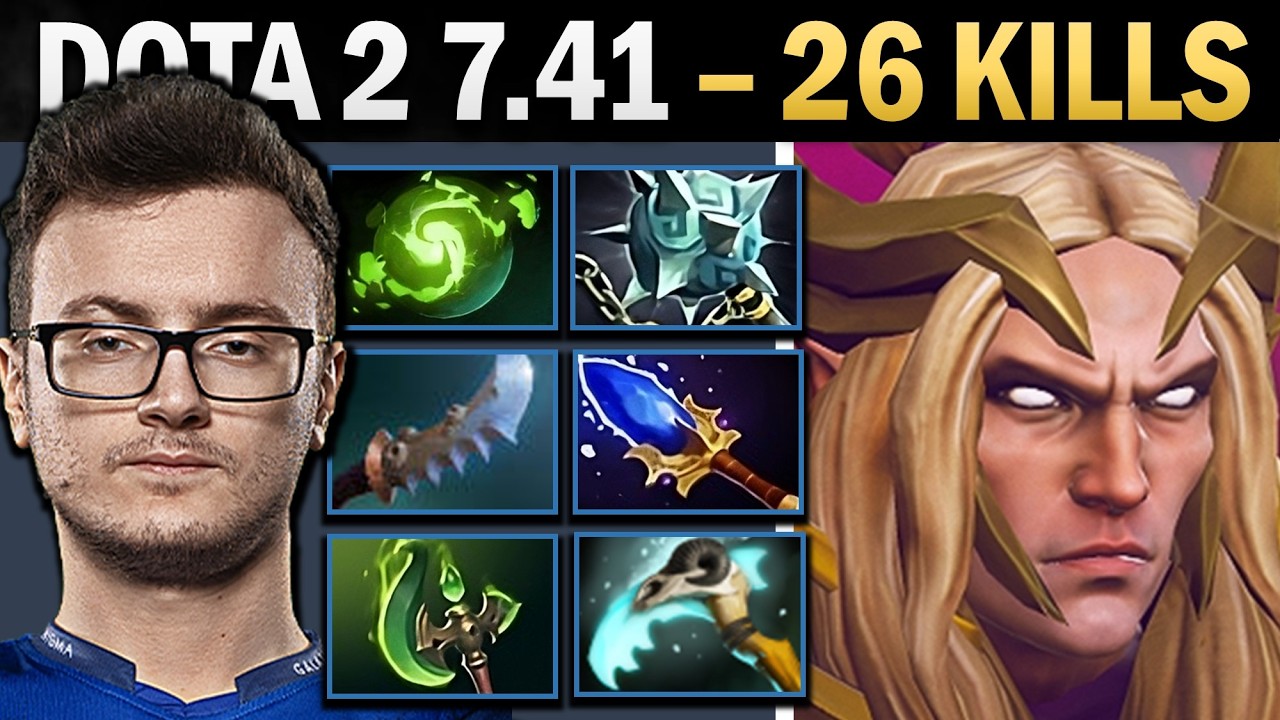 Invoker Dota 2 7.41 with 26 Kills and 1000 GPM - Dota Gameplay