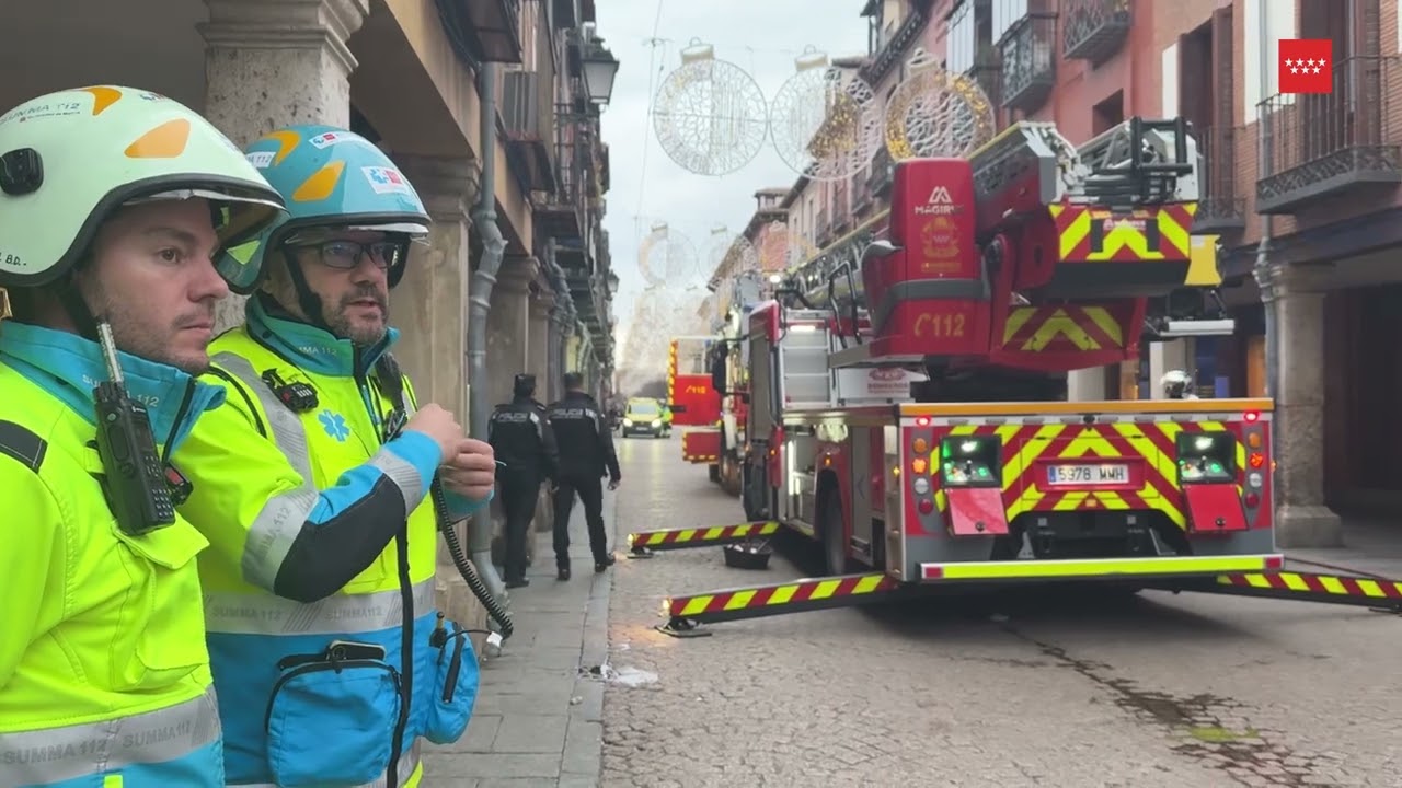 Incendio de vivienda en Alcalá de Henares