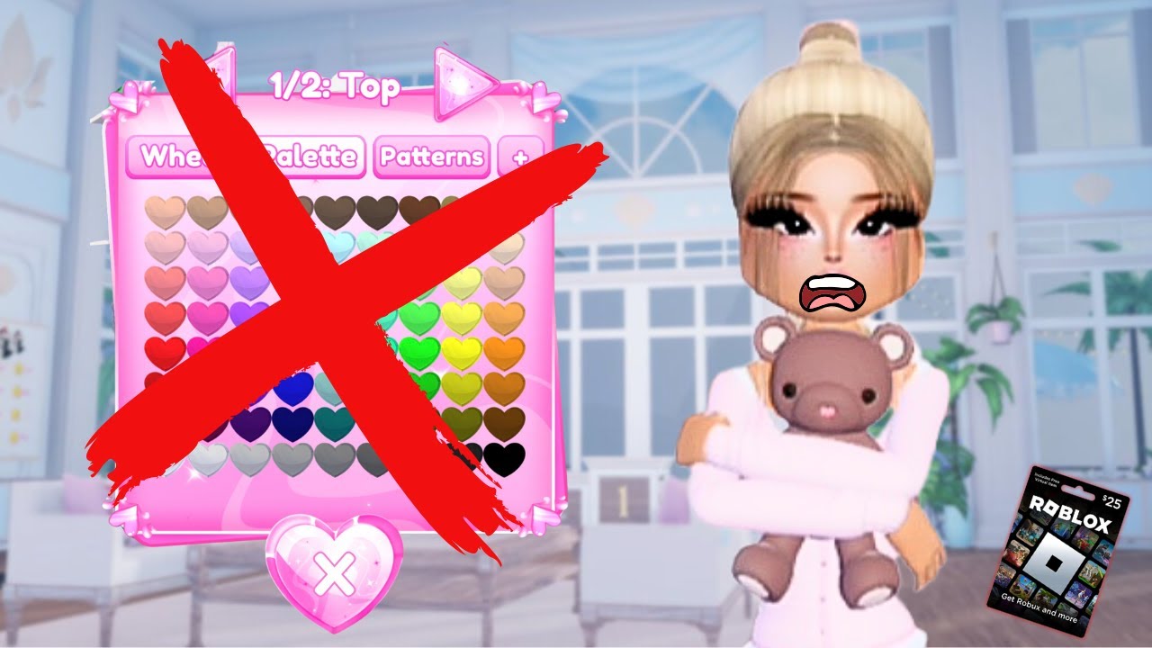 NO COLOR CHANGE on Dress To Impress! *GIVE AWAY *