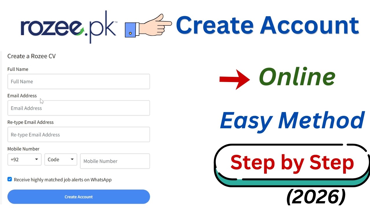 Rozee.pk Par Account Kaise Banaye | Complete Step by Step Guide 2026 | Rozee.pk Signup Pakistan