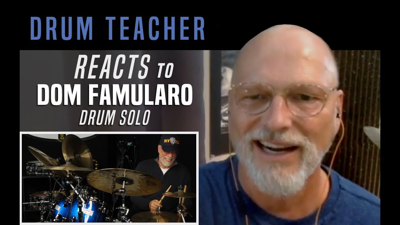 Drum Teacher Reacts to Dom Famularo - Drum Solo
