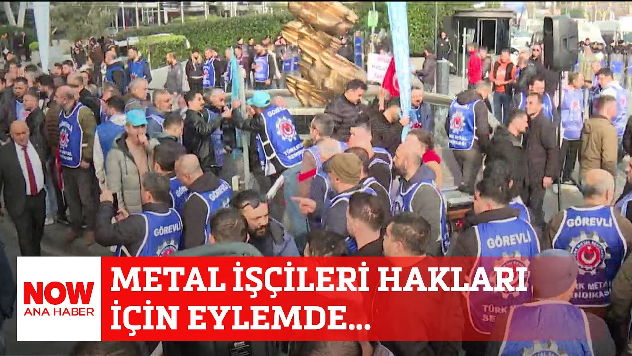 Metal işçileri hakları için eylemde... 12 Aralık 2025 Selçuk Tepeli ile NOW Ana Haber