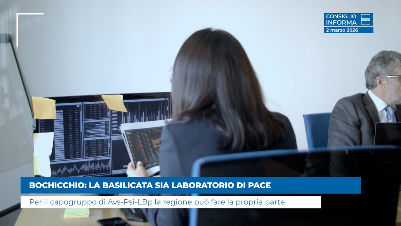 BOCHICCHIO: LA BASILICATA SIA LABORATORIO DI PACE