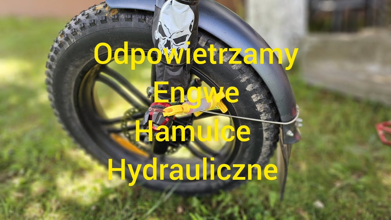 Engwe engine pro #odpowietrzanie hamulców hydraulicznych#rower elektryczny(klamka w poziomie!!!!!)